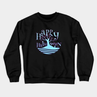 Happy Halloween Haunted Tree Crewneck Sweatshirt